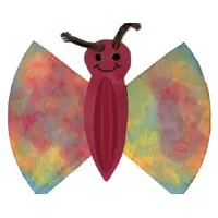 Kaffeefilter-Schmetterling